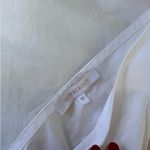 Olivaceous  White Tie Front Crop Top Photo 2