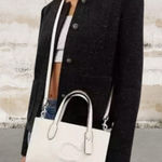 Coach NWOT Nina Small Tote Bag in Chalk Photo 0