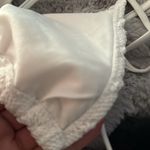 Xhilaration WHITE MACRAME TRIANGLE BIKINI TOP Photo 11