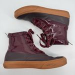 Vans Rubber Lace Up Zip Up Rain Duck Boots Patent Leather 7.5 Photo 8