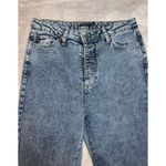 Nasty Gal Medium Wash Flare Button fly Jeans US10 Photo 1