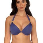 Smart & Sexy  Purple Triangle Bikini Top, New, 34B Photo 2