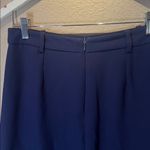 ZARA  Women’s Navy Blue Pleated Pocket Skirt Career Size Large Photo 7