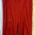 J. Jill Linen Stretch Rust Crop Pants with Belt Photo 0