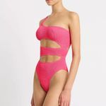 NWT Bond Eye Neon Azalea Pink Rico‎ Cutout One Shoulder One Photo 8