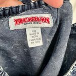 True Religion Blue Acid Wash Strappy Cross Back Casual Cami Top Size Large Photo 5