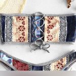 Zaful New!  Lace Up Ethnic Flower Multiway Bikini Top Photo 2
