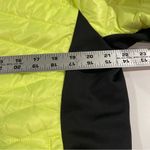 Calvin Klein  Women Performance Puffer Jacket XL Mixed Media Neon Yellow Black Photo 14