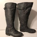 Journee Collection gray red tall boots women size 10 Photo 1