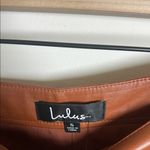 Lulus Most Fab Brown Vegan Leather Button Photo 1