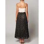 SABINA MUSAYEV Portia Maxi Skirt, Silver Black, Small Black Photo 2