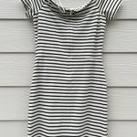 1. State Striped Off The Shoulder Dress Photo 1