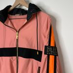 P.E Nation Man Down Jacket Pink Orange Full Zip Light Sweater Womens XS Photo 6