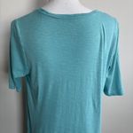 J. Jill 100% Pima cotton dipped hem tunic Tee Top Size M Blue Size M Photo 6