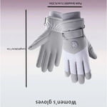 Winter Insulated Skiing Touchscreen Windproof Gray Ski Gloves OS Fleece Lined Photo 4