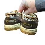 Sperry Top-Sider Boat Shoes Womens Size 8.5 Brown Leopard Faux Fur Lined Photo 6