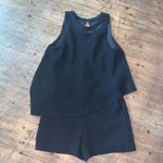 Elevenses  black Santa Ana Anthropologie S elevated basics romper Photo 2