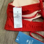 Cupshe NWT  Sz S Textured Twisted V Neck Bikini Top & High Rise Bottoms Swim Set Photo 7