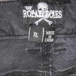 Royal Bones Skirt Womens Size XL Black Stretch Pockets Skulls Emo Goth Punk Photo 12