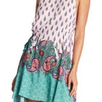 Free People INTIMATELY Paisley Mini Dress Womens Small Boho Summer Colorful Cute Photo 0