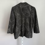 by Anthropologie Black White Pattern Knit Cardigan Jacket Size S Photo 4