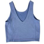 Lululemon  Ribbed Softstreme Cropped Tank Top Oasis Blue Photo 3