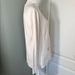 Jeanne pierre  Cream Cotton Knit Sweater Size Large Photo 4