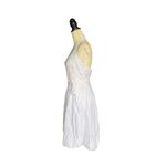 Bisou Bisou White Eyelet Halter Fit-and-Flare Dress Size 10 Casual Summer Photo 1