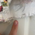 Banjara Floral Print Shorts High Waist Distressed Hem Casual Size 11/29 Summer White Photo 4