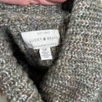 Lucky Brand  Women Knit Turtleneck Sweater Size S Green Speckled Cozy Warm Photo 4