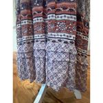 Knox Rose  MAXI BOHO FLORAL RUFFLED  LAVENDER DRESS WOMENS SIZE MEDIUM Photo 4