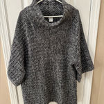 Dana Buchman  DB Life 100% wool sweater size XL gray cowl neck 3/4 sleeves Photo 0