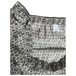 Old Navy Womens small White & Black Floral-Print Square-Neck Tiered Long Sleeve Blouse​ Photo 1