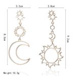 Boutique Star Moon Earrings Photo 1
