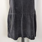 90s Vintage Velvet Sleeveless Mini Dress Solutions Black Size Medium Photo 12