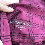 Beyond Yoga high waisted midi leggings Red Garnet Plaid Size Medium Athleisure Photo 6
