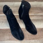 Marc Fisher Womens Lizzy Stretch Textile Velvet Block Heeled Boots Black Size 10 Photo 1