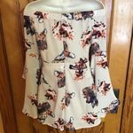 The Clothing Company Boho Floral Off Shoulder Romper Bell Sleeve Cream Playsuit Photo 11