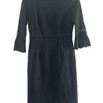 Tommy Hilfiger Black Lace Dress Cocktail Party Flared Sleeve Women Size 8 goth Photo 0