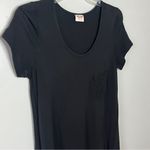 Mossimo Supply Co. Charcoal Short Sleeve Top Black Size M Photo 2