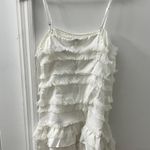 Princess Polly White Ruffle Dress Photo 0