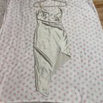 Emerald Sundae Occasion dress special champagne gold bodycon dress with asymmetrical slit Photo 2