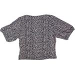 Lush Clothing Lush Floral Print Short Sleeve Blouse Top in Blueberry Cream‎ XL NWOT Photo 1