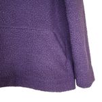 Lands' End  Women's M Purple Quarter Zip Mock Neck Sherpa Pullover Photo 4