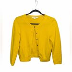Boden Mustard Yellow Crop Crew Cardigan Photo 2