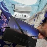 Vivida Blue and Cream Fluid Swim Coverup Or robe poncho hoodie:Box B Size undefined Photo 6