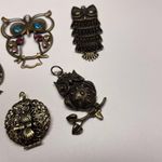 Lot Of 5 Animal Costume Pendants / Charms Variety Owl Birds 1 Locket Photo 10