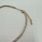 Macy's Cubic Zirconia Round-Cut Choker Necklace in Gold-Tone MSRP $140 NWT Photo 5