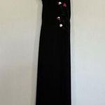 Rampage  Y2K Black Floral Embroidered Dress Juniors 7 Photo 0
