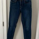 Ann Taylor  high waisted 3 button mid wash skinny jeans in size 2 Photo 0
